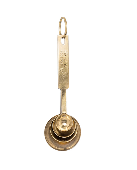 Gold Measuring Spoons - Set of 4
