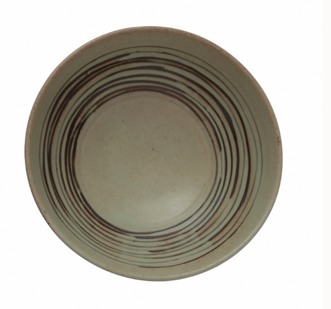 Striped Footed Bowl