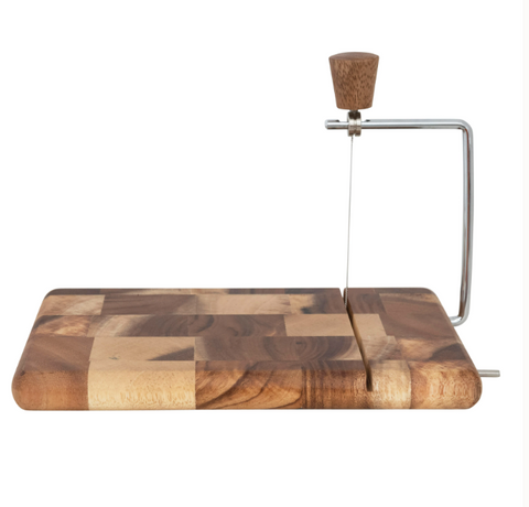 Suar Wood & Stainless Steel Cheese Slicer