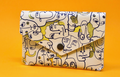 Many Faces Popper Purse