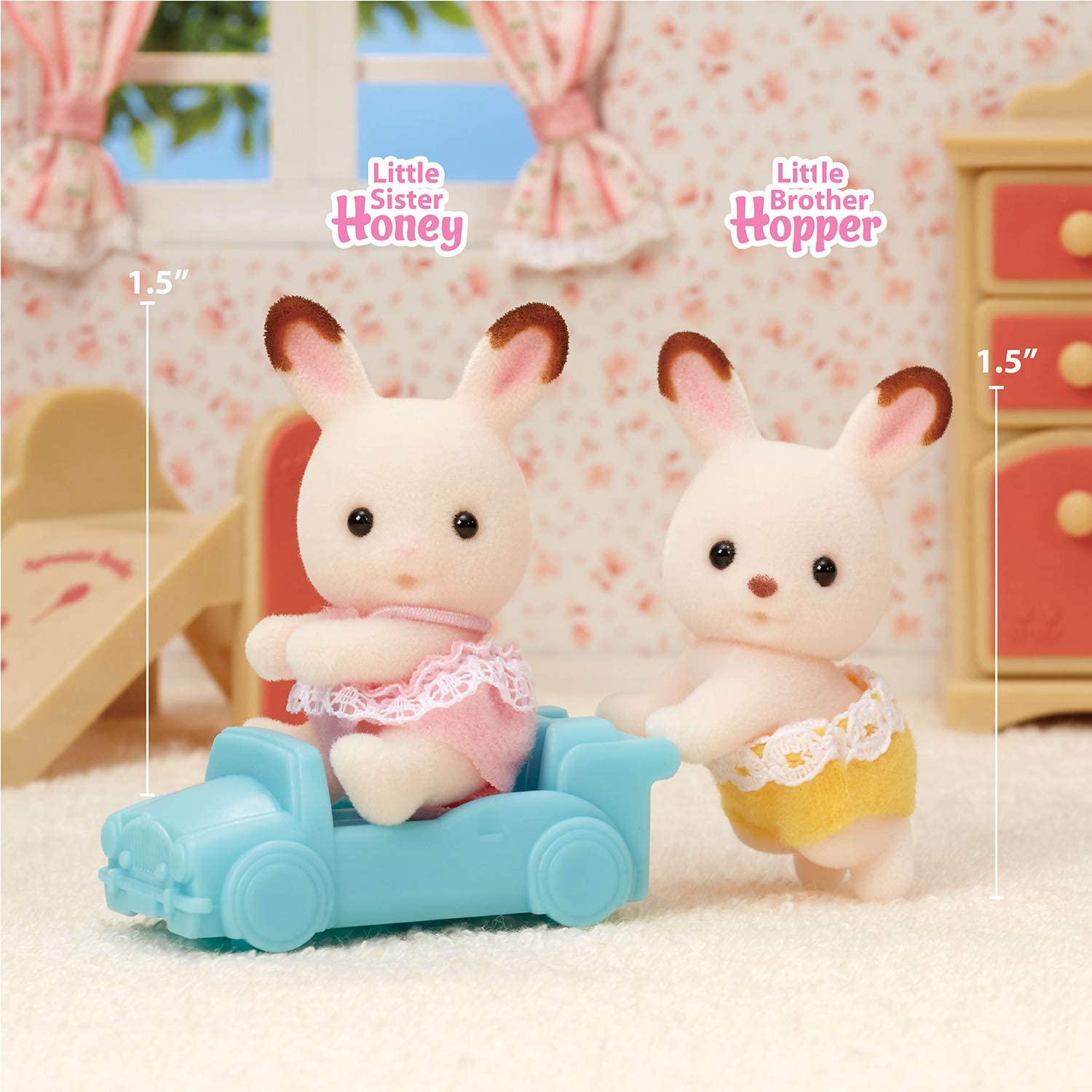 Calico Critters Chocolate Rabbit Twins