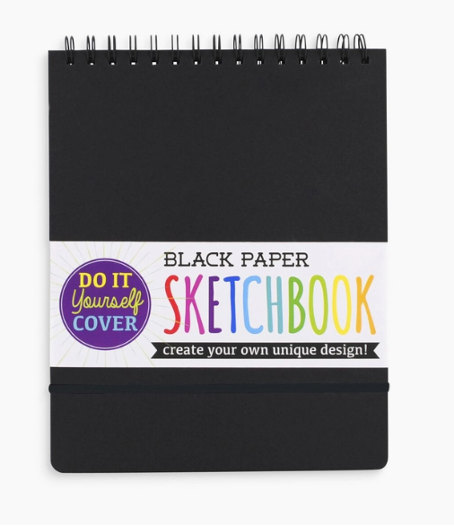 Black DIY Cover Sketchbook - Large