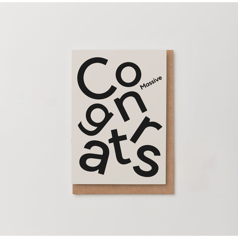 Massive Congrats Card