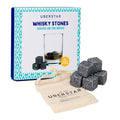 Whiskey Stones - Set of 6 Cooling Stones and Cotton Bag