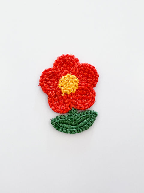 Embroidered Flower Sew-On Patch