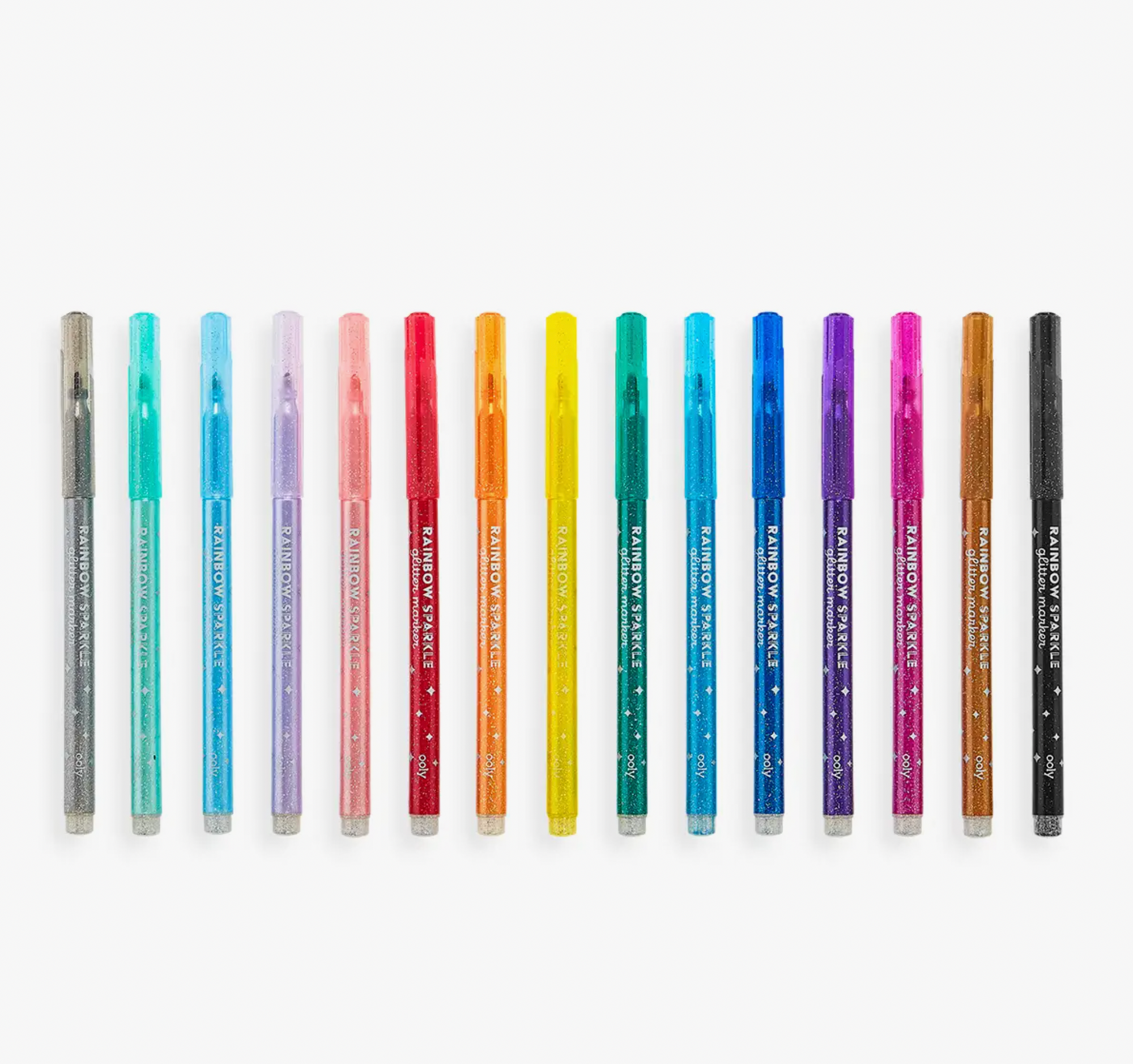 Rainbow Sparkle Glitter Markers - Stay Forever