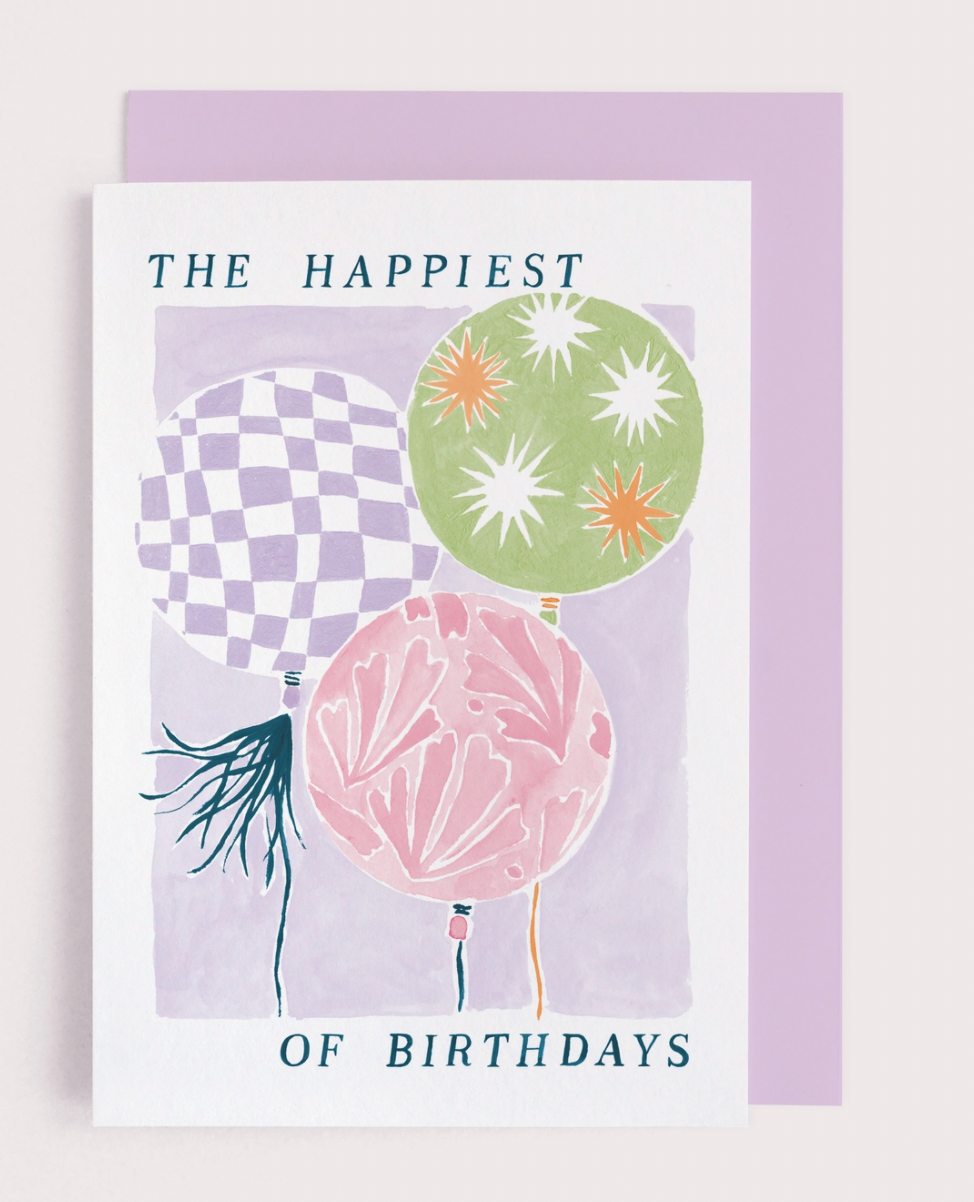 Balloons Birthday Card
