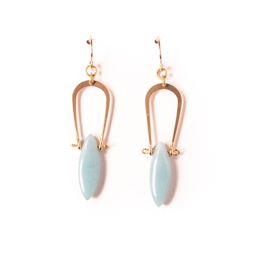 Amazonite Amulet Earrings