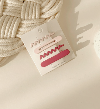 Metal Hair Clips (Set of 4)