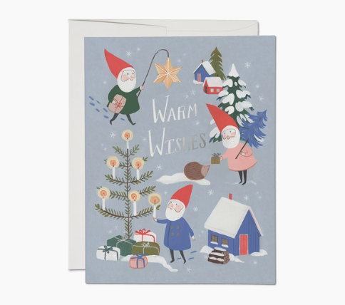 Holiday Gnomes Card (single)