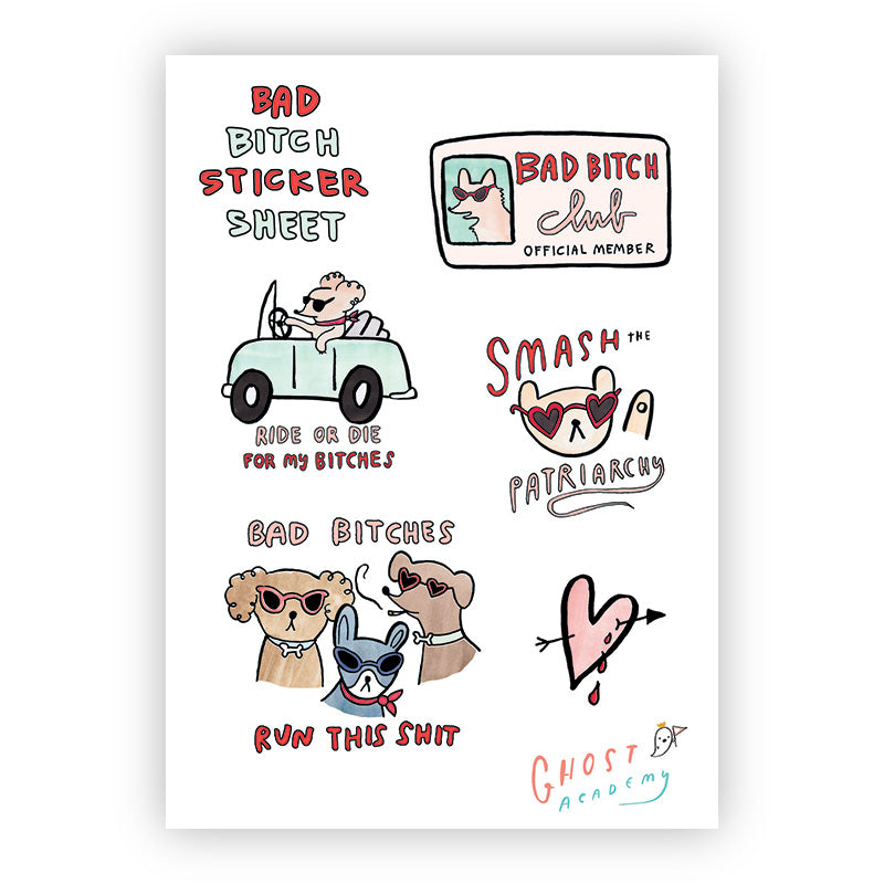 Bad Bitch Sticker Sheet - Stay Forever