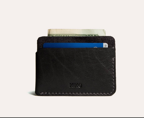 Triple Pocket Leather Card Case