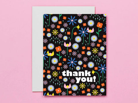 Chanson de Fleurs Thank You Card