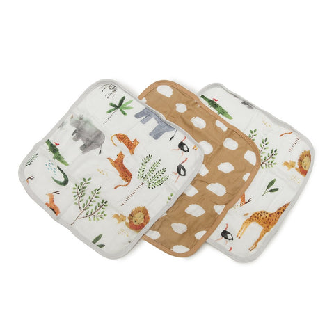 Safari Jungle 3 Piece Washcloth