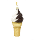 Ice Cream Cone Twist Glass Ornament