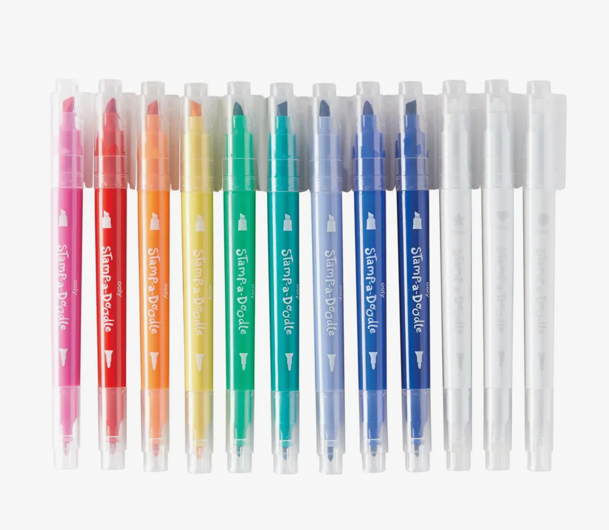Stamp-A-Doodle Double-Ended Markers - Set of 12