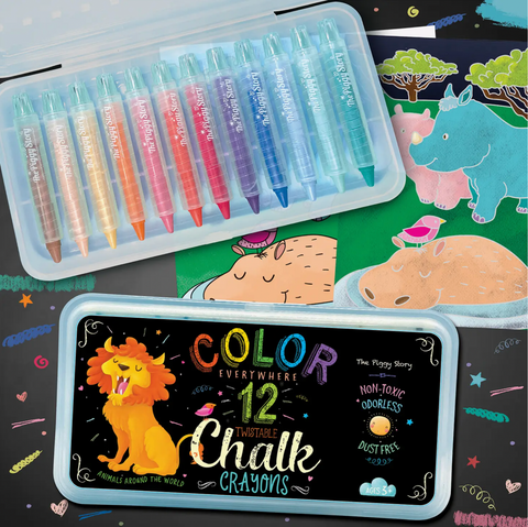 Dry Erase Twistable Chalk Crayons Animals