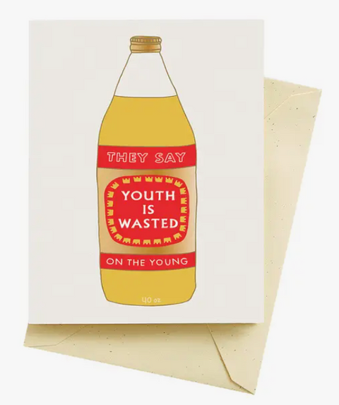Wasted Youth Birthday Card