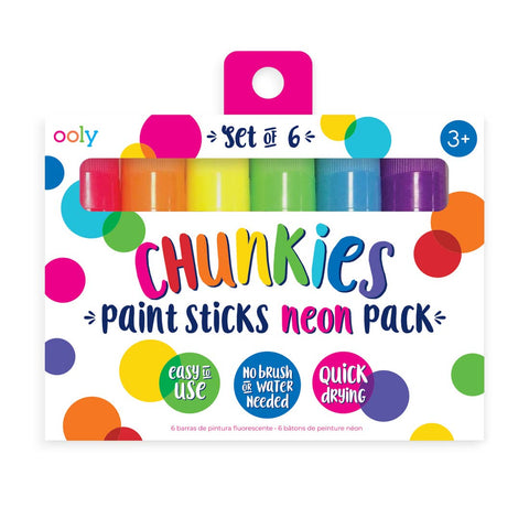 Chunkies Neon Paint Sticks - Set of 6