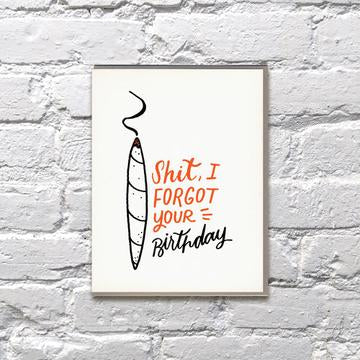 Missed Birthday Joint Card