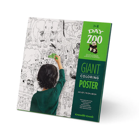 Giant Coloring Poster - Day At The Zoo