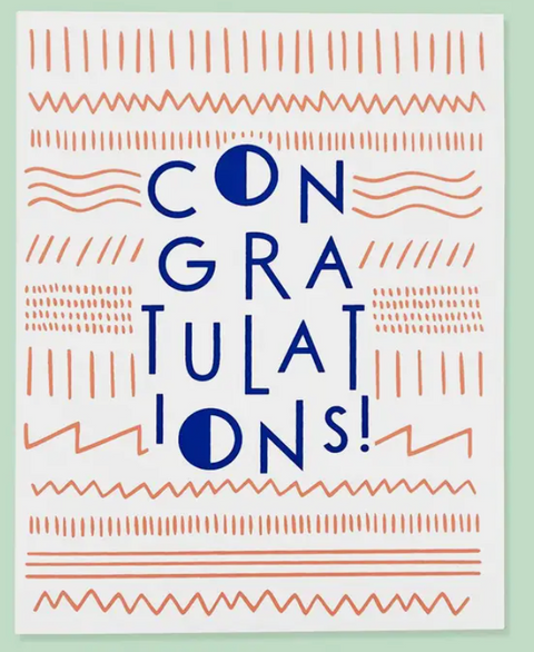 Modern Congrats Card