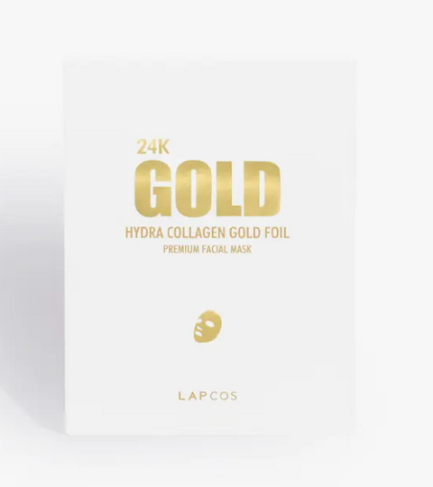 24k Gold Foil Premium Face Mask - 5 Pack