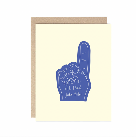 Foam Finger Dad Joke Card