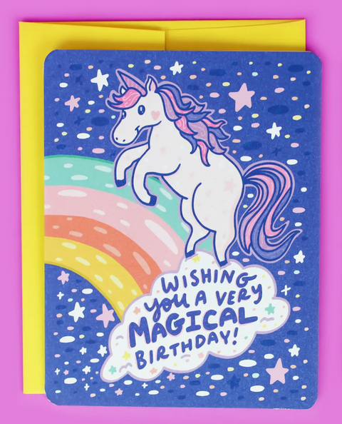 Magical Unicorn Birthday Card