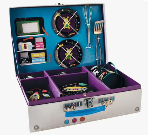 Space Tin Kitchen Set in Rectangular Case