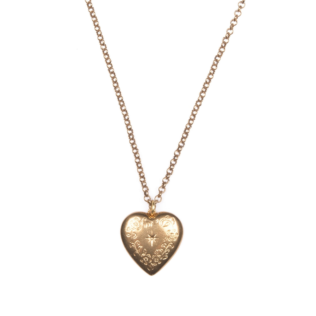 Michelle Starbuck Designs | Floral Heart Charm Necklace