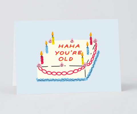 Haha Cake Card