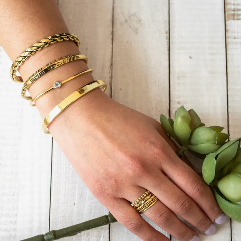 Dainty Moonstone Cuff