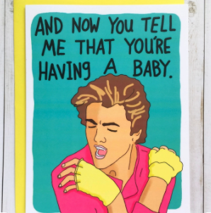 George Michael Baby Card