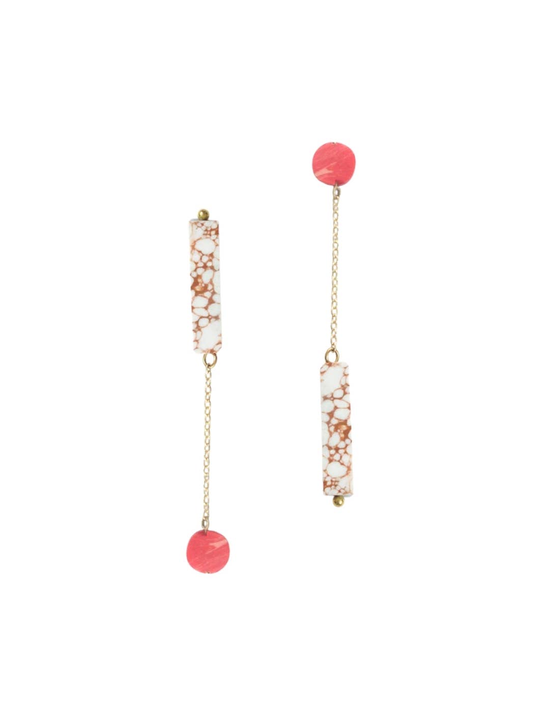 Rover & Kin | Reverse Clayworks Earrings - Peach