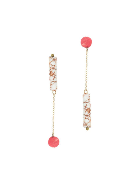 Rover & Kin | Reverse Clayworks Earrings - Peach