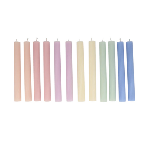 Pastel Table Candles