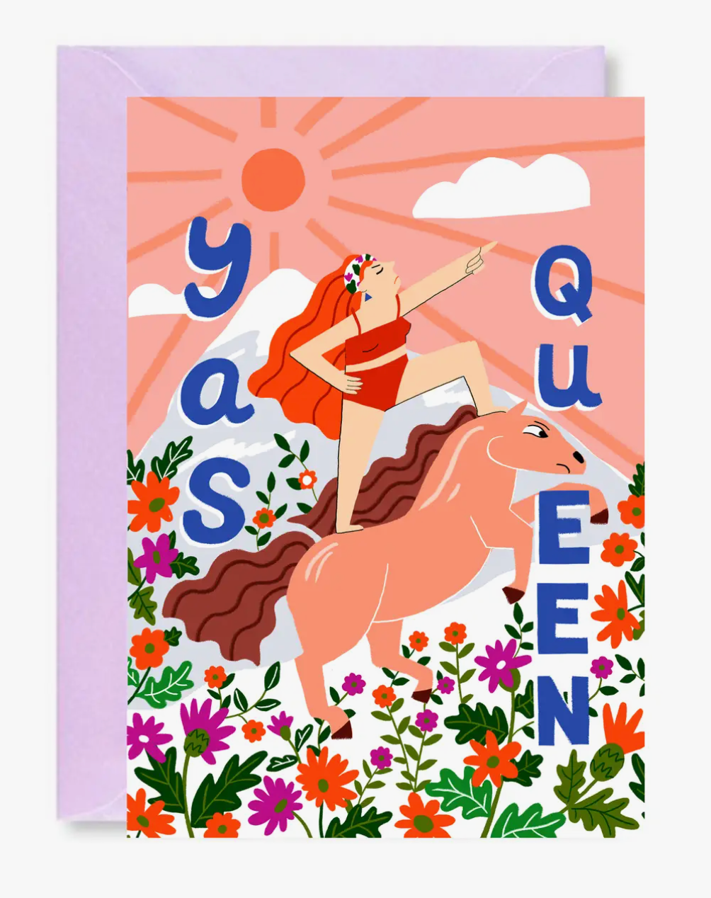 Yas Queen Greeting Card