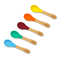 Bamboo and Silicone Baby Spoons
