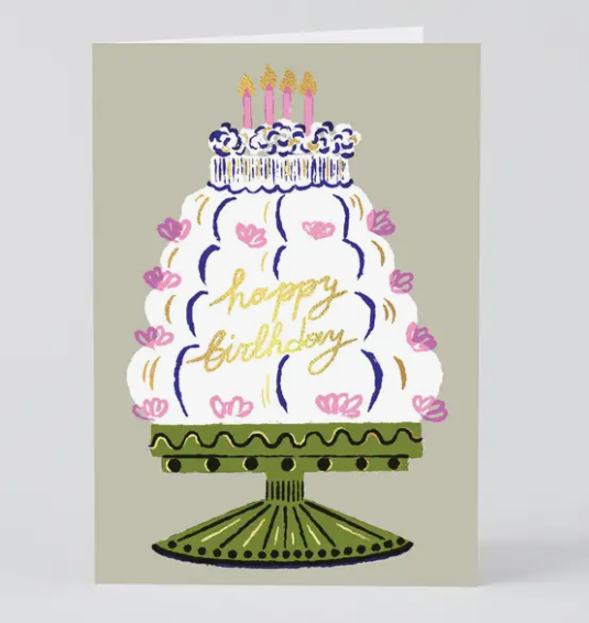 Happy Birthday Cake Card