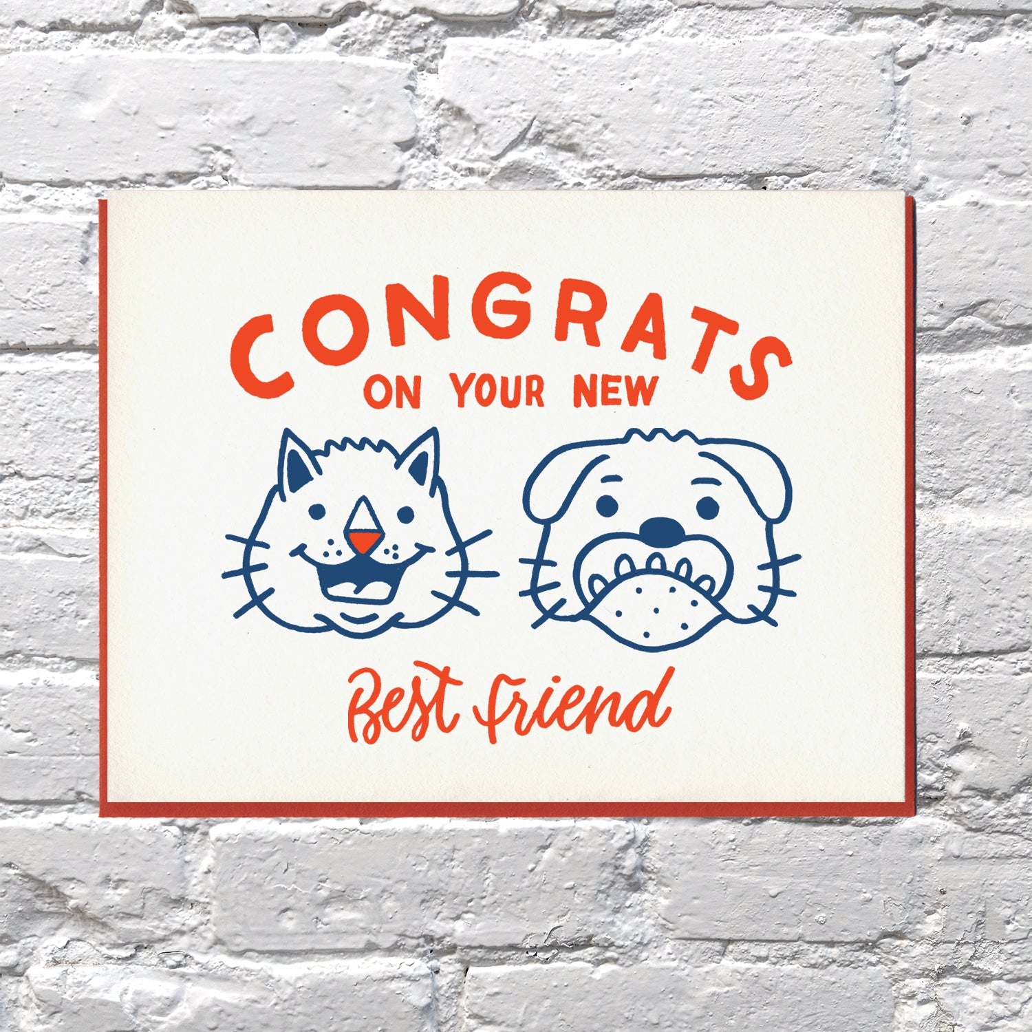 Congrats on Your New Best Friend New Pet Card