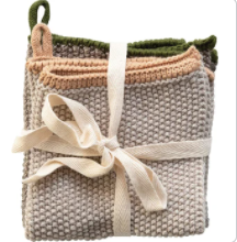 Cotton Knit Dish Cloth (Set of 2)