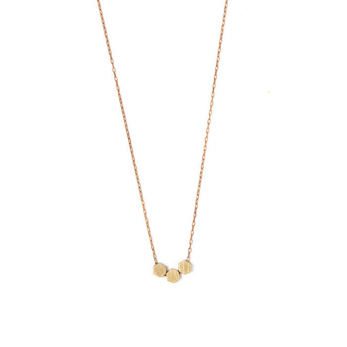 Tiny Hexagons Necklace