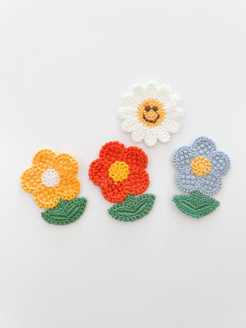 Embroidered Flower Sew-On Patch