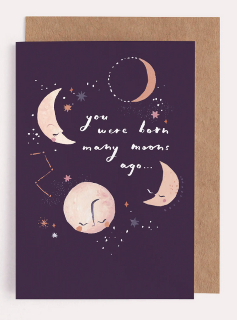 Many Moons Birthday Card