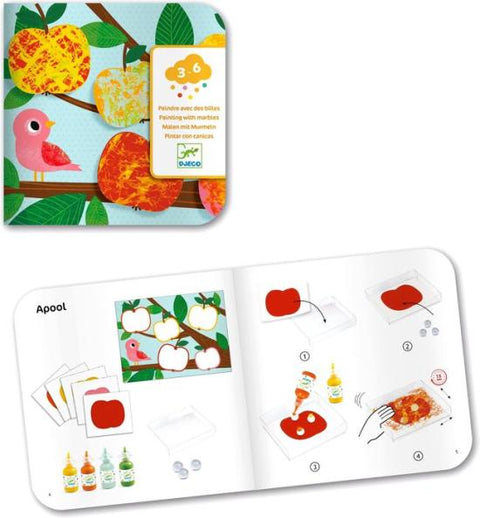 Nature Painting with Marbles Set