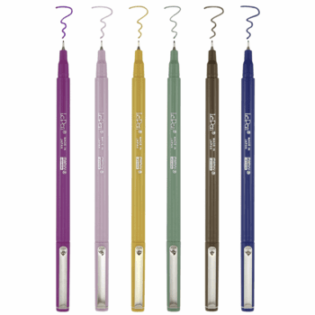 Le Pen Set of 6 Retro Colors