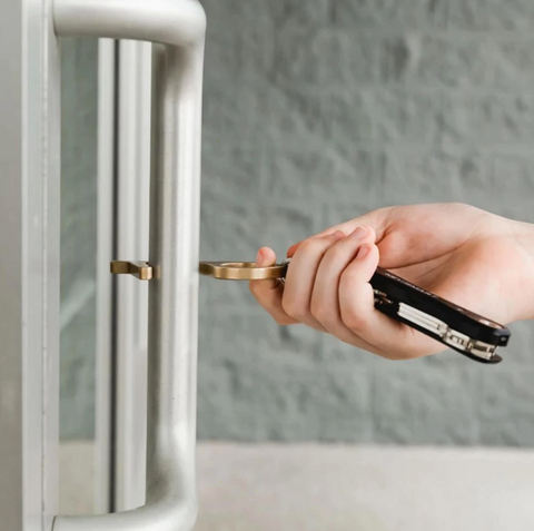 Touch Free Solid Brass Keychain - Stay Forever