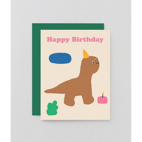 Happy Birthday Dino Kids Card